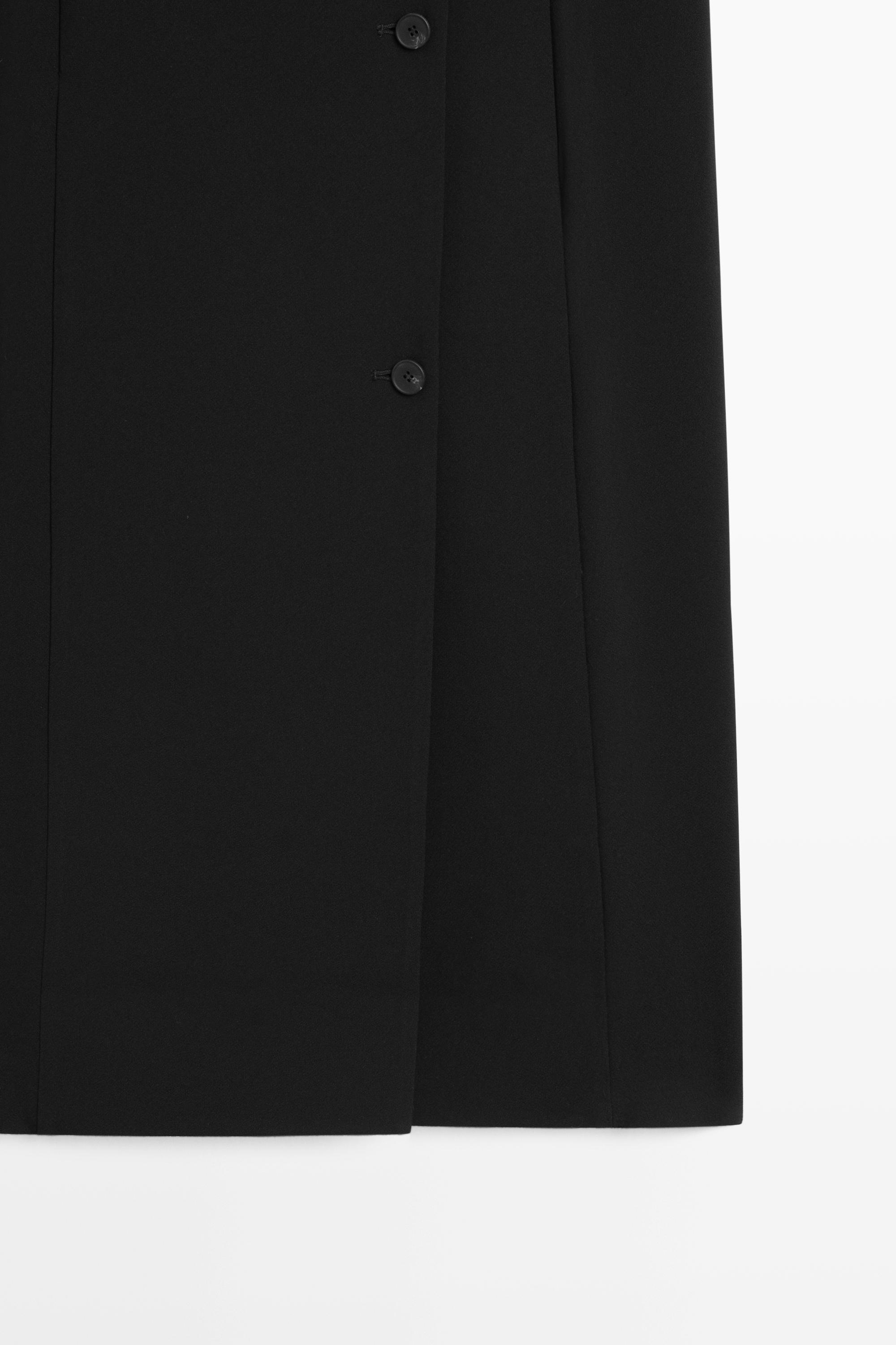 Buttoned midi dress